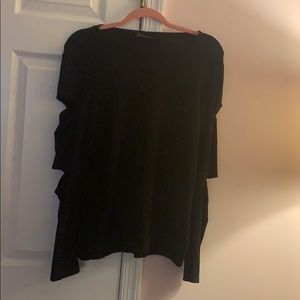 Six/fifty black long sleeves with cut out size M